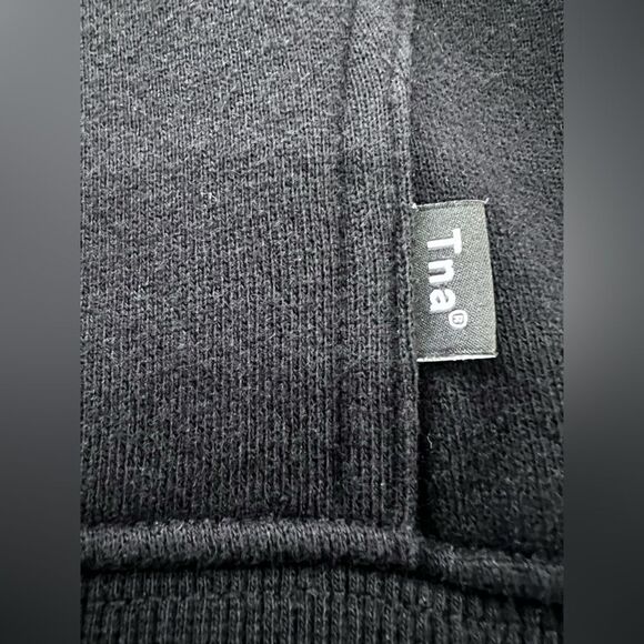 Aritzia TNA Cozy Fleece Hoodie Black XS Women Soft Essential Pullover Sweatshirt - Picture 3 of 7